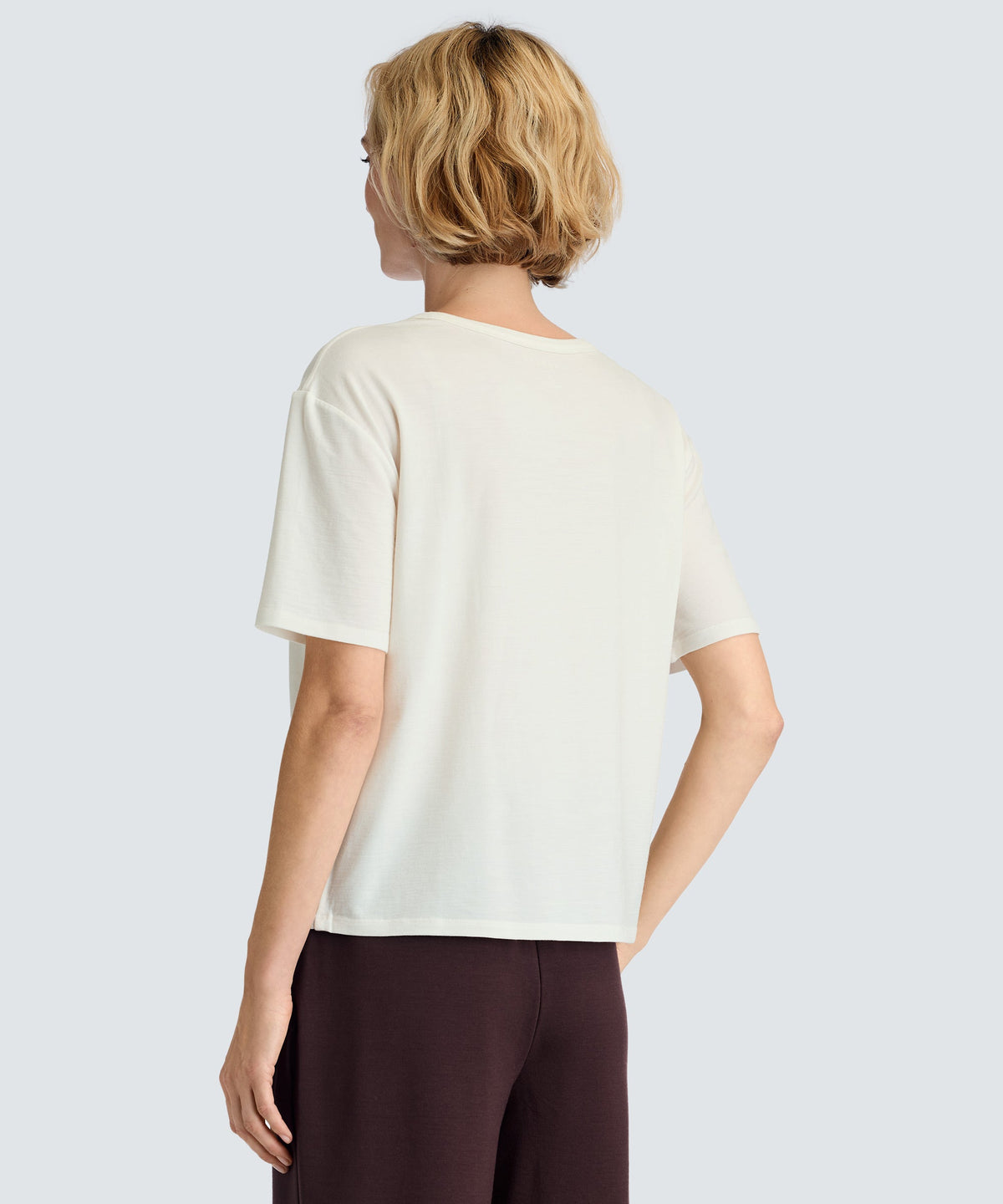 Women's Relaxed Merino Crew Neck T-Shirt