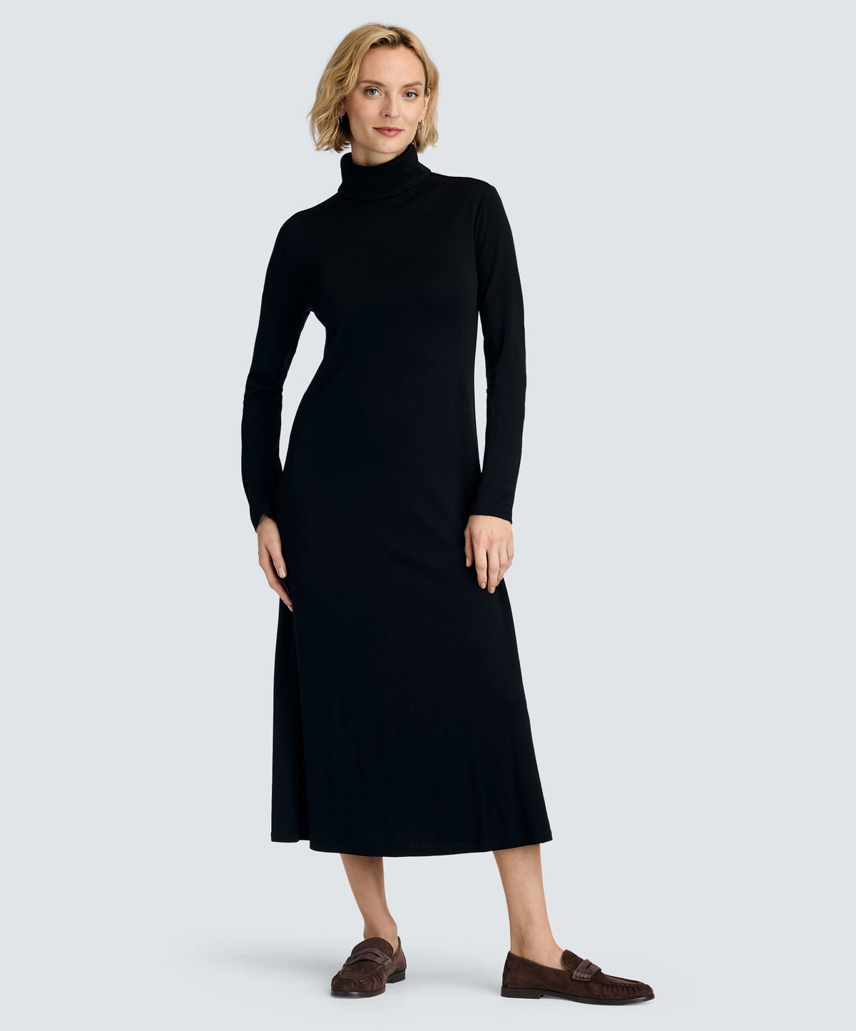 Women’s Merino Long Sleeve Turtleneck Dress