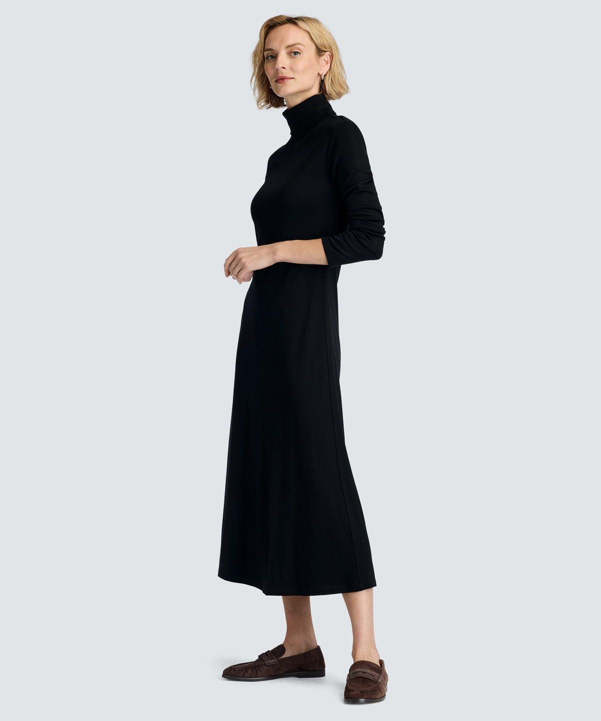 Women’s Merino Long Sleeve Turtleneck Dress