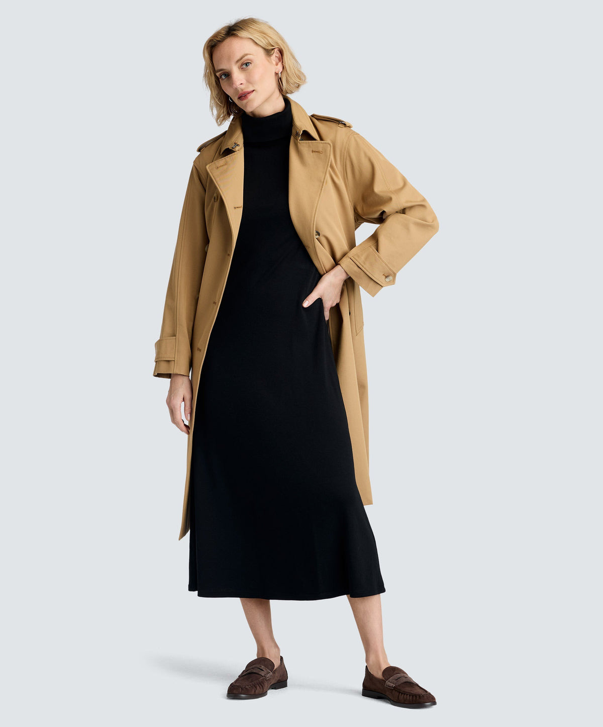 Women’s Merino Long Sleeve Turtleneck Dress