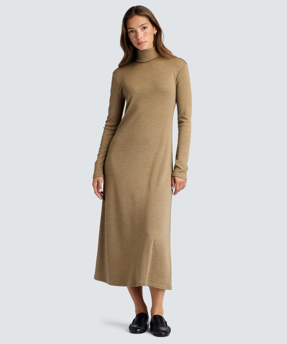Women’s Merino Long Sleeve Turtleneck Dress