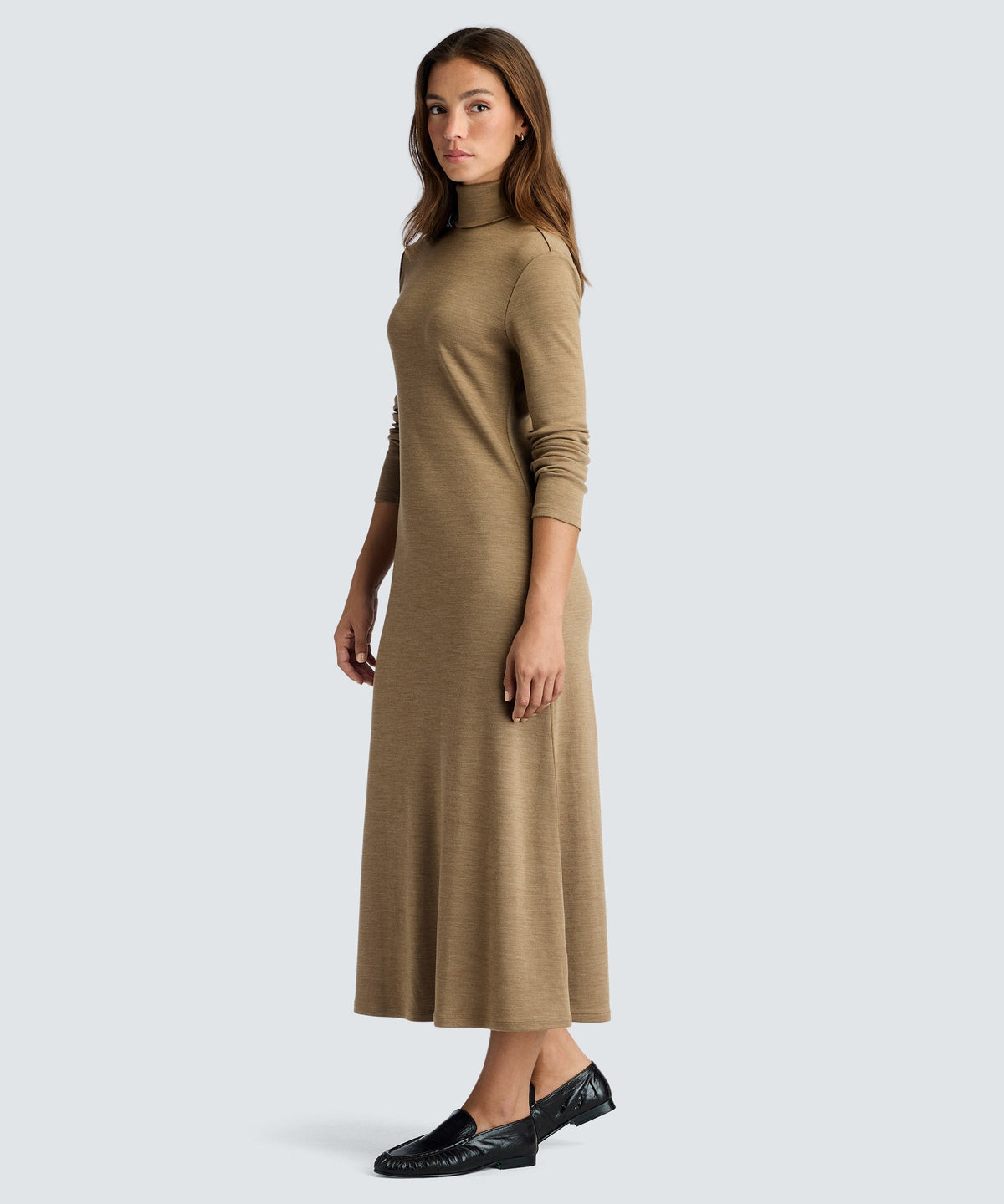 Women’s Merino Long Sleeve Turtleneck Dress