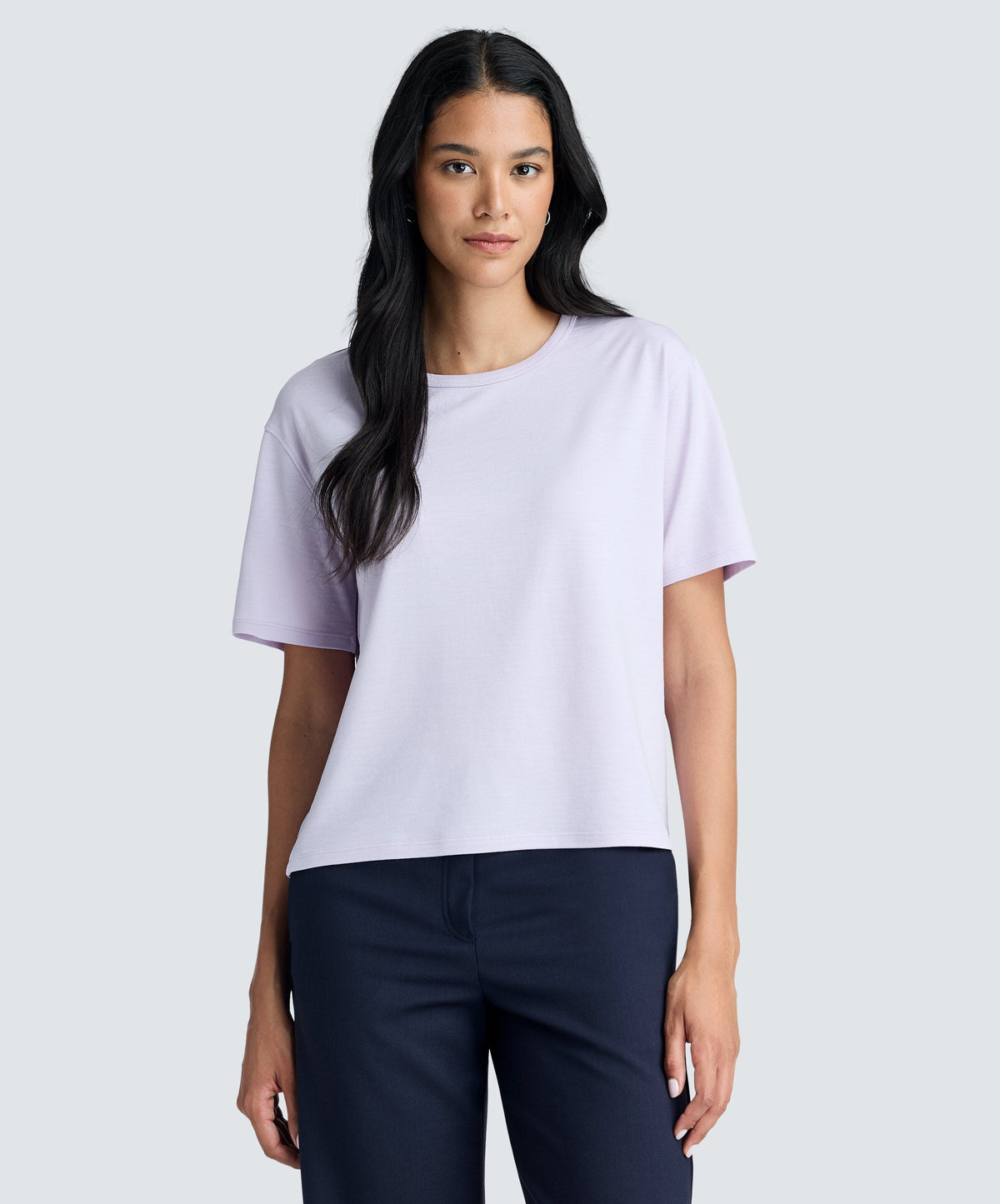 Women's Relaxed Merino Crew Neck T-Shirt