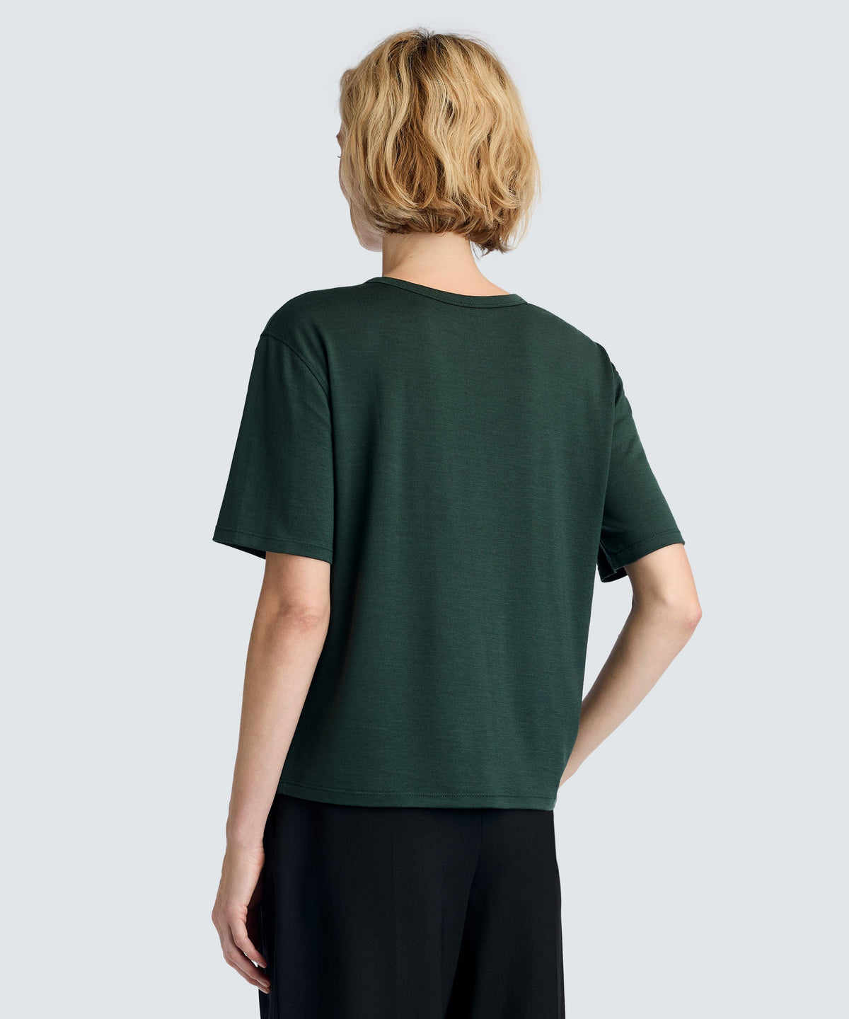 Women's Relaxed Merino Crew Neck T-Shirt