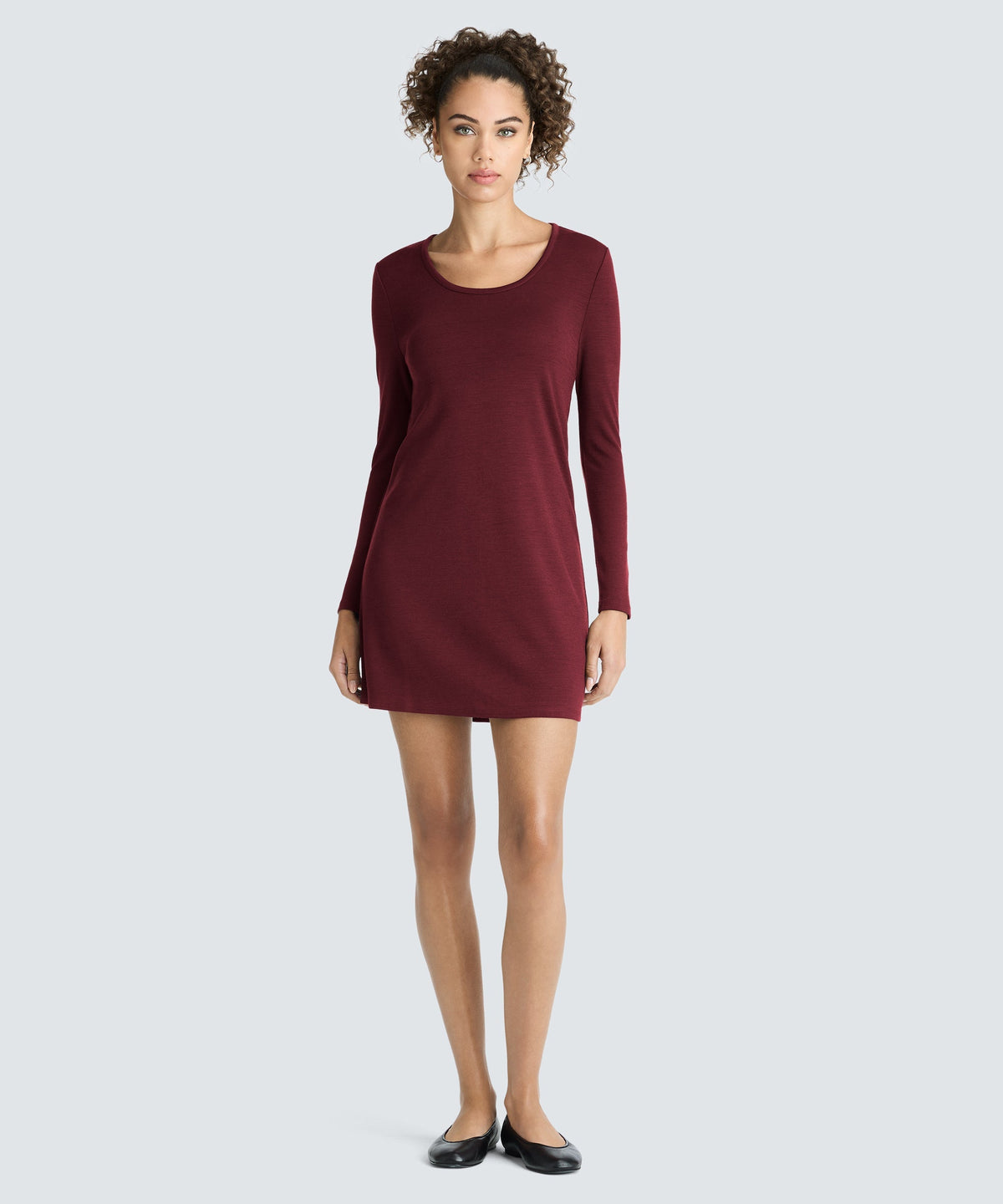 Women's Mini Merino Long Sleeve Dress