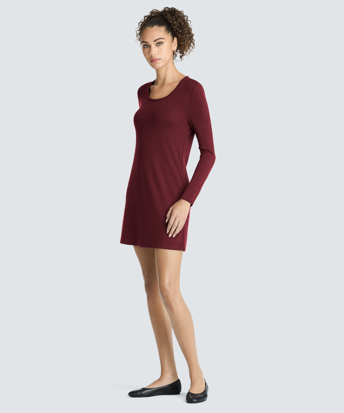 Women's Mini Merino Long Sleeve Dress