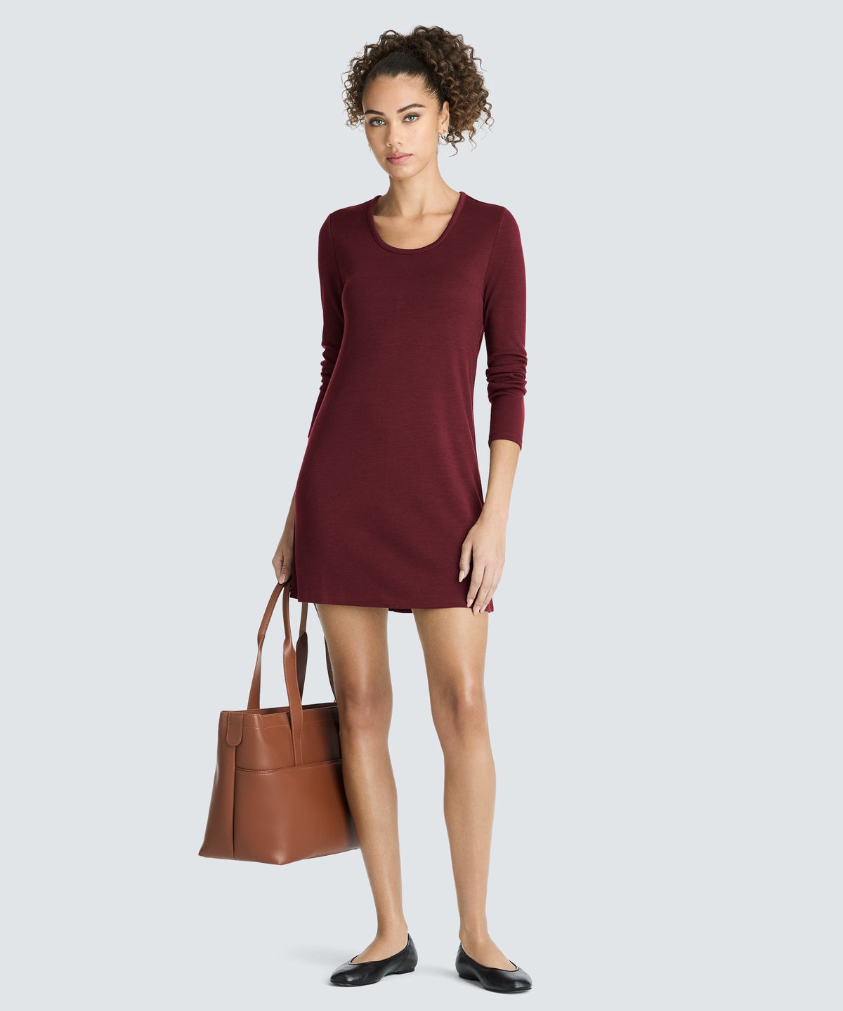Women's Mini Merino Long Sleeve Dress