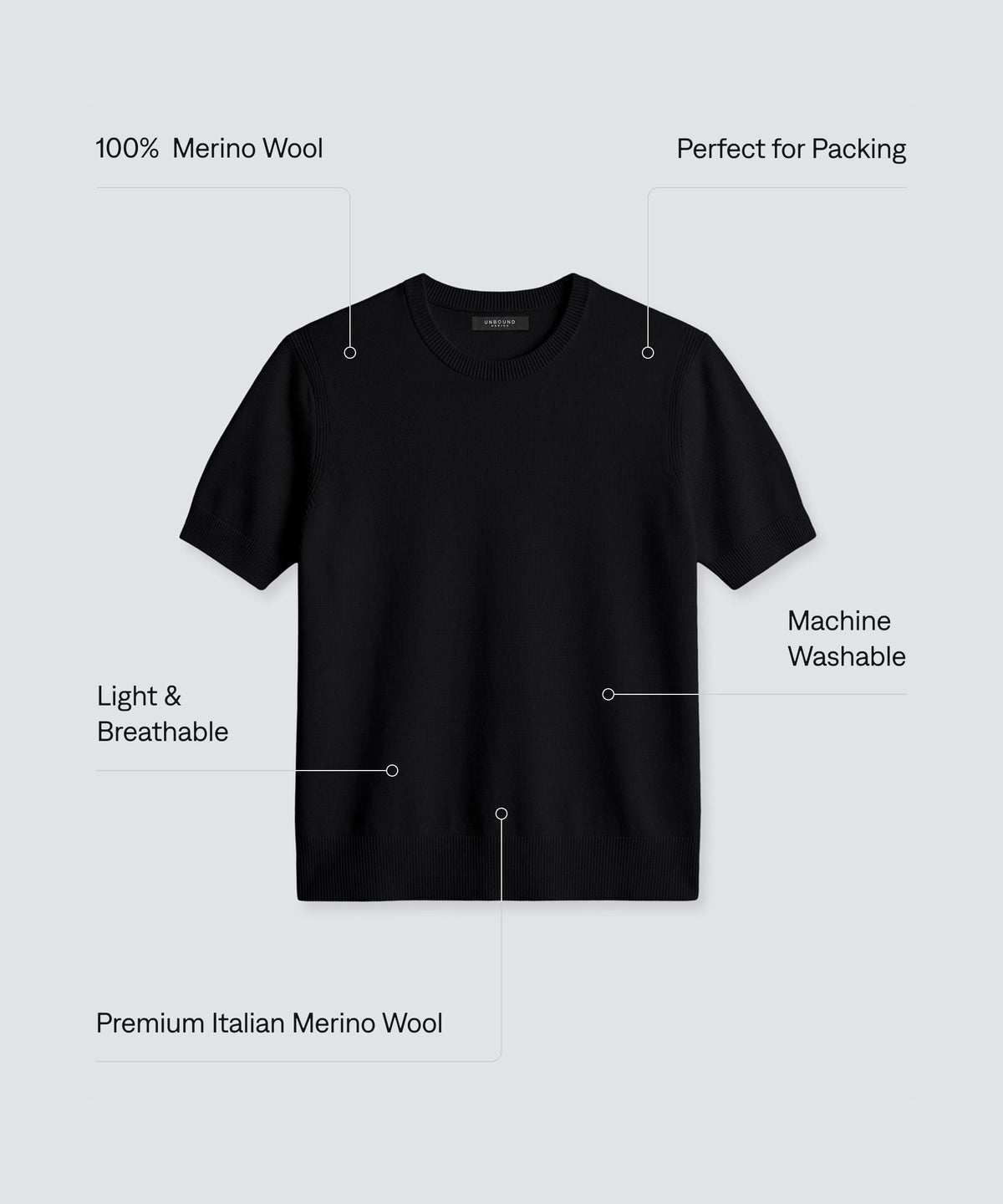Women's Fine Knit Merino T-Shirt