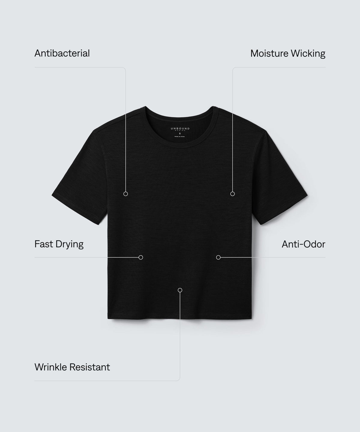 Women's Relaxed Merino Crew Neck T-Shirt