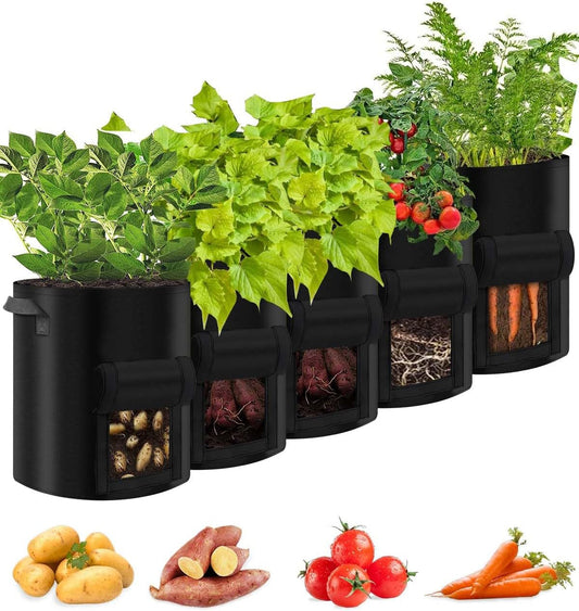 Premium Pack 10 Gallon Plant Grow Bags