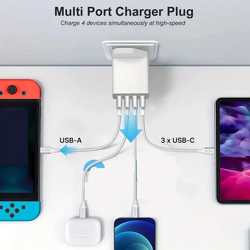 Premium USB Fast Charger - UK Plug