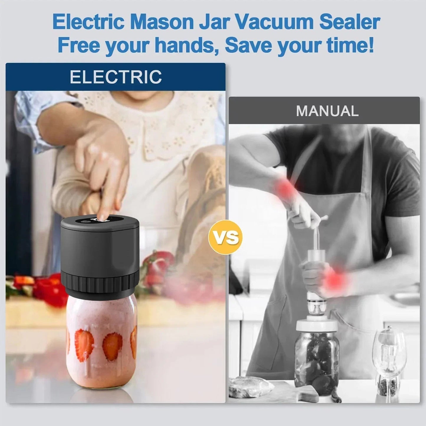 Premium Mason Jar Vacuum Sealer
