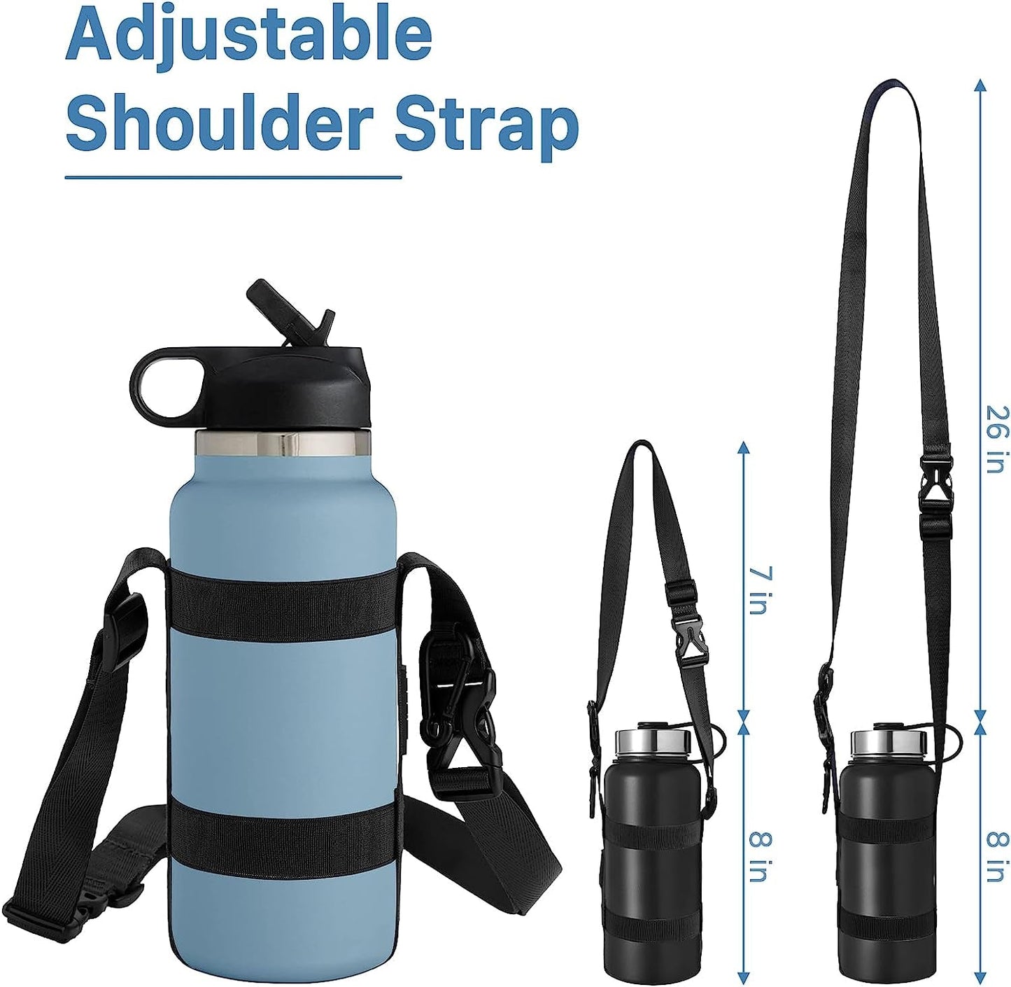 Premium Strap, for 12/25/32/40/64 Oz Universal/Hydro Flask Water Bottles
