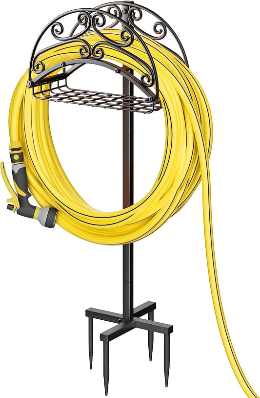 Premium Hose Holder, Heavy Duty Metal Water Hose Holder