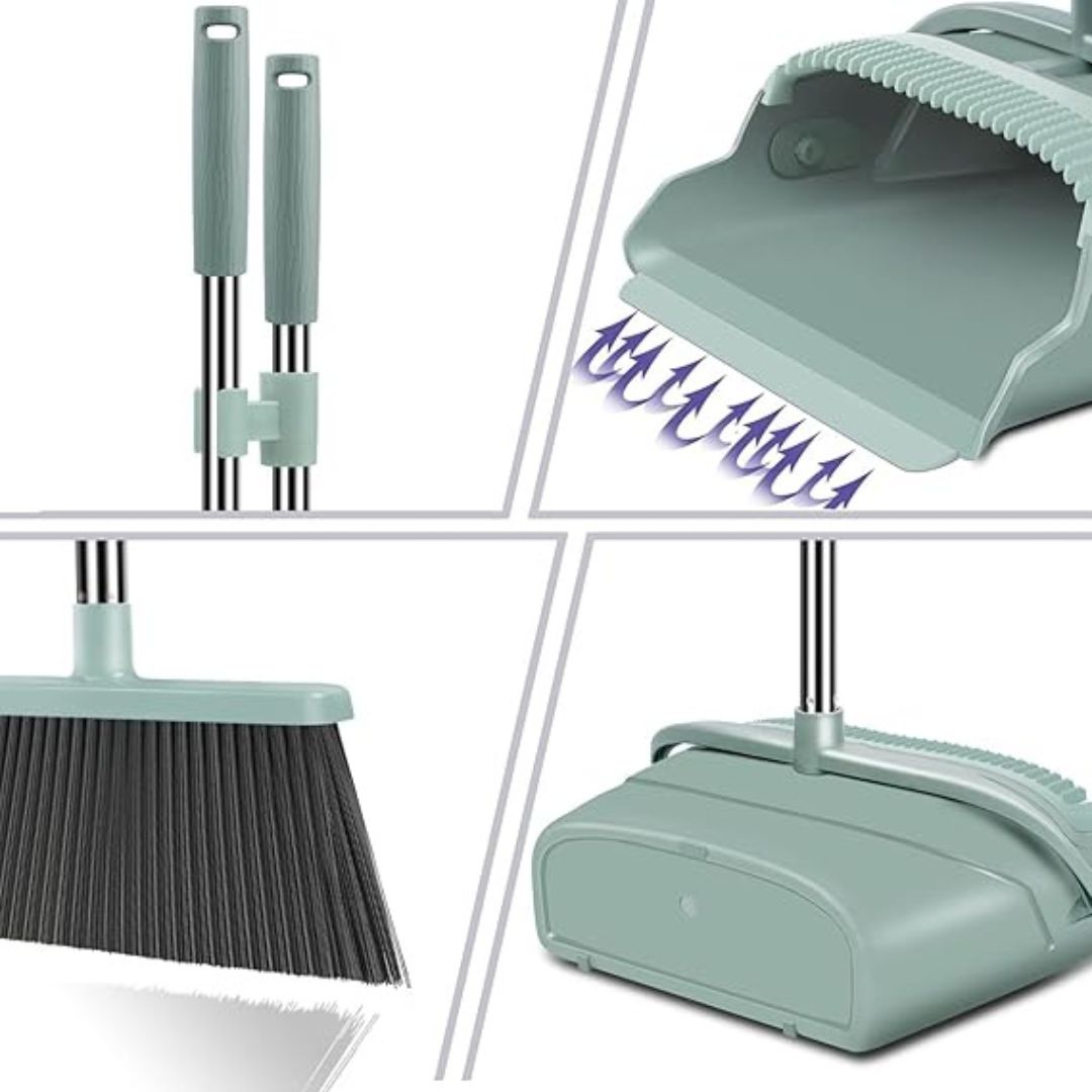 Premium Broom and Dustpan Set
