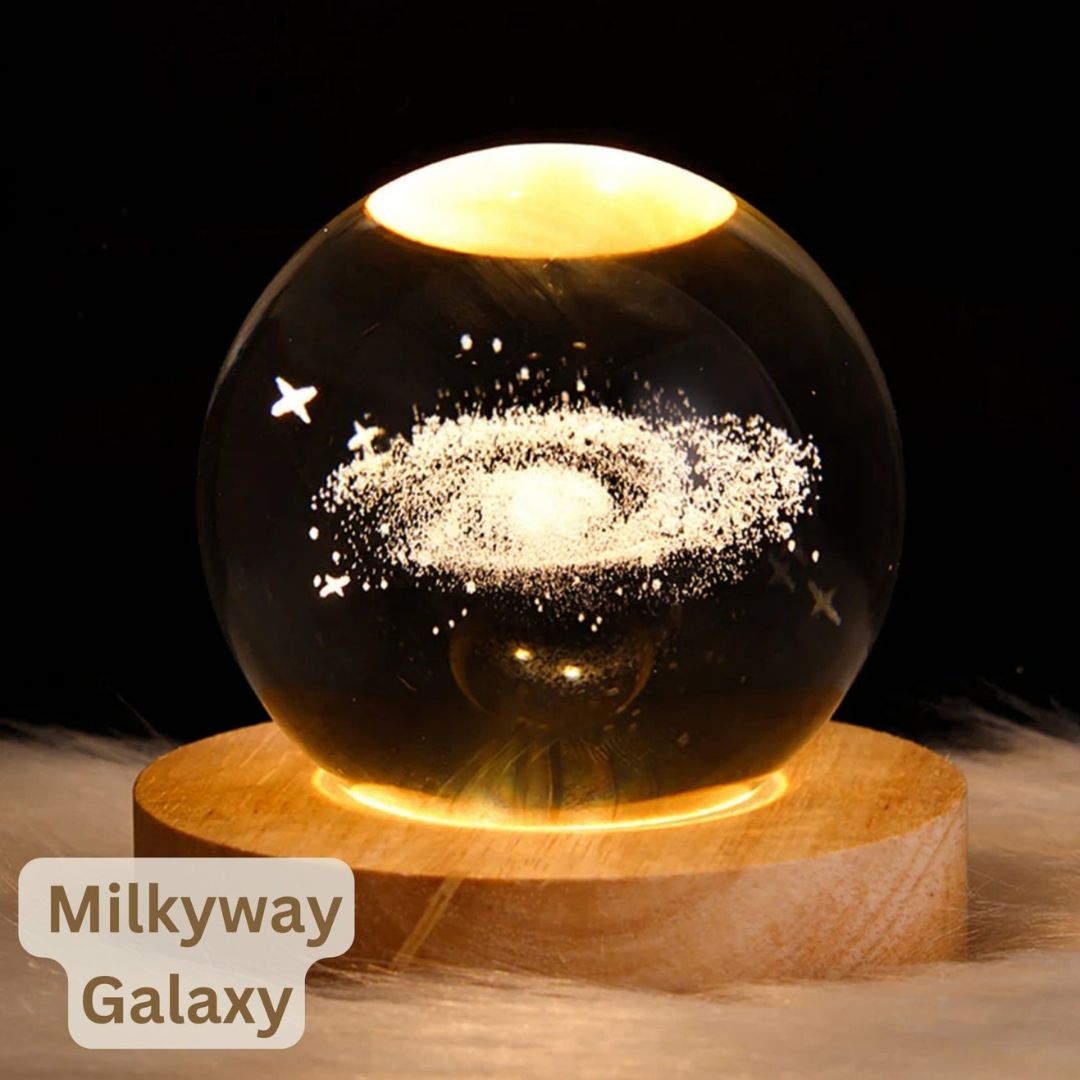 Premium Cosmic Lights: The Galaxy, Saturn and the Moon