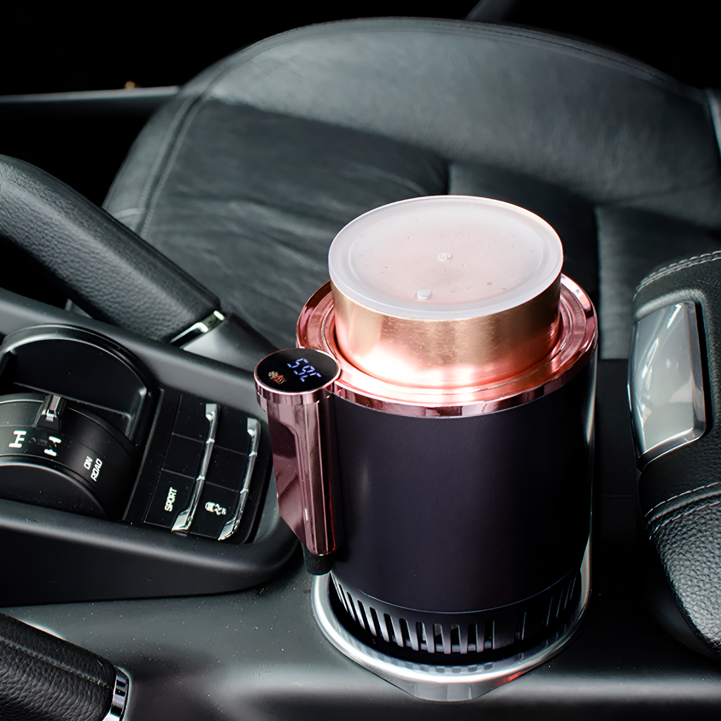 Premium in 1 Smart Car Cup Warmer Cooler with Digital Display