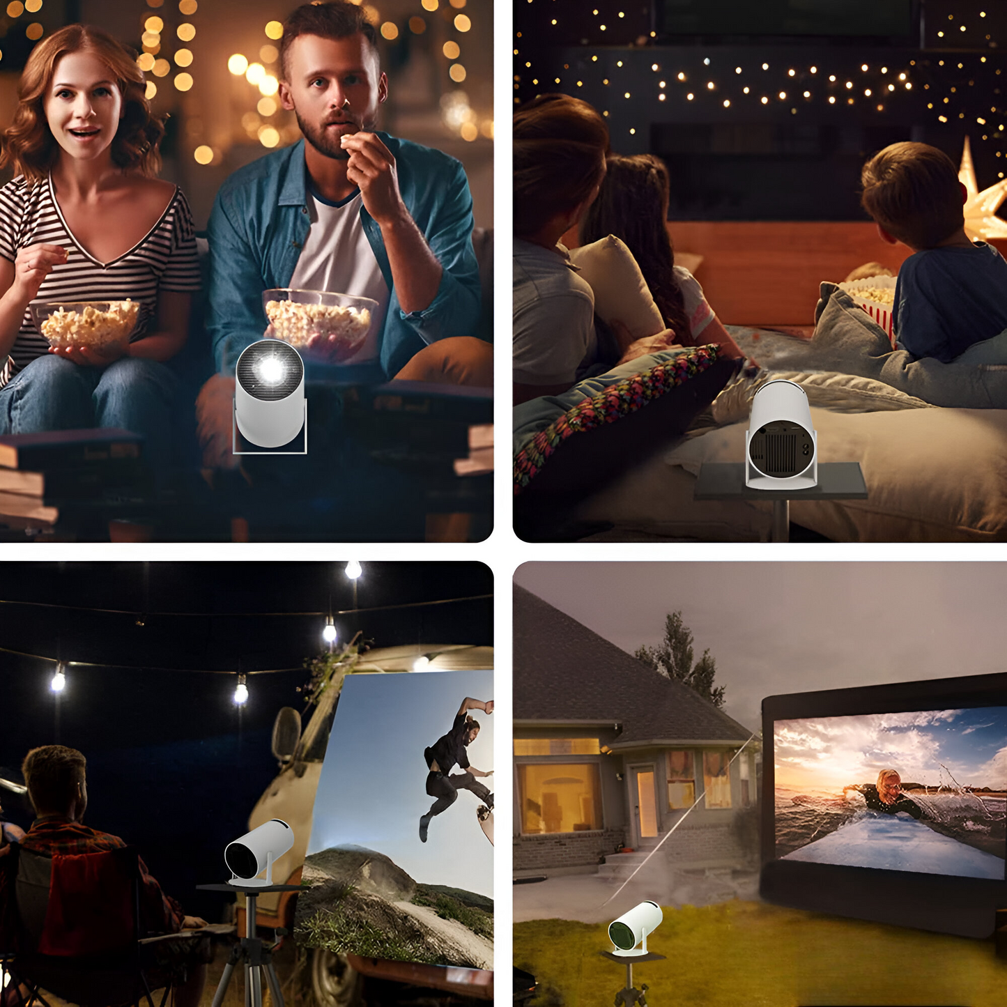 Premium Video Projector With WiFi6 and Bluetooth 5.0