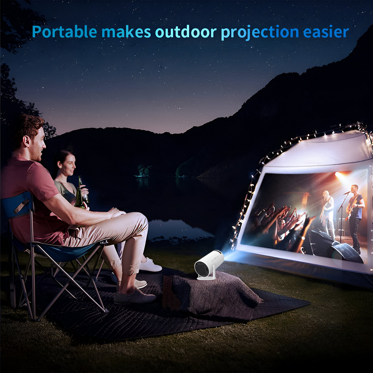 Premium Video Projector With WiFi6 and Bluetooth 5.0