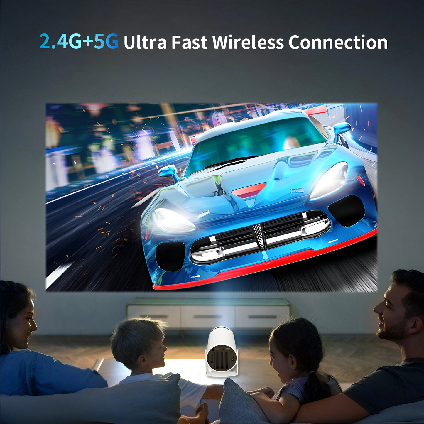 Premium Video Projector With WiFi6 and Bluetooth 5.0