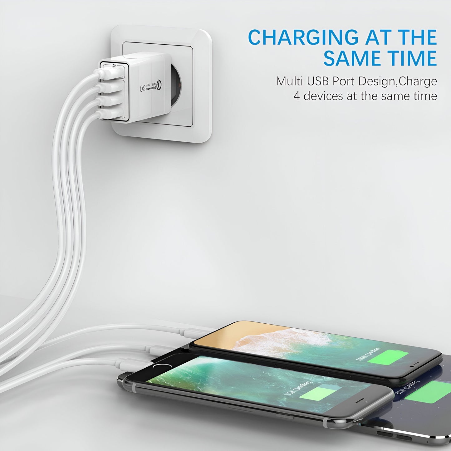 Premium USB Fast Charger - UK Plug