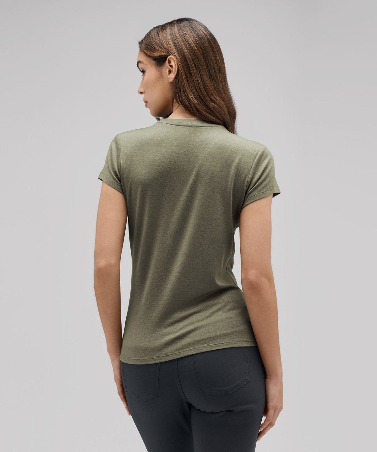 Women's Slim Merino Crew Neck T-Shirt
