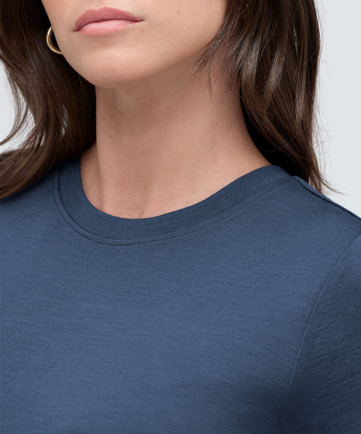 Women's Slim Merino Crew Neck T-Shirt