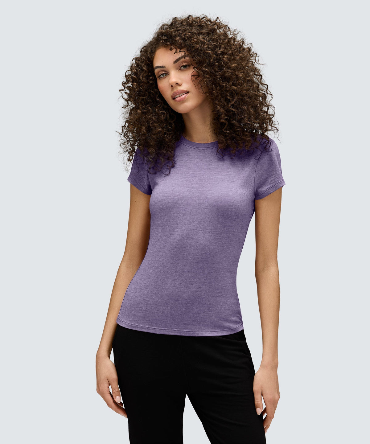 Women's Slim Merino Crew Neck T-Shirt