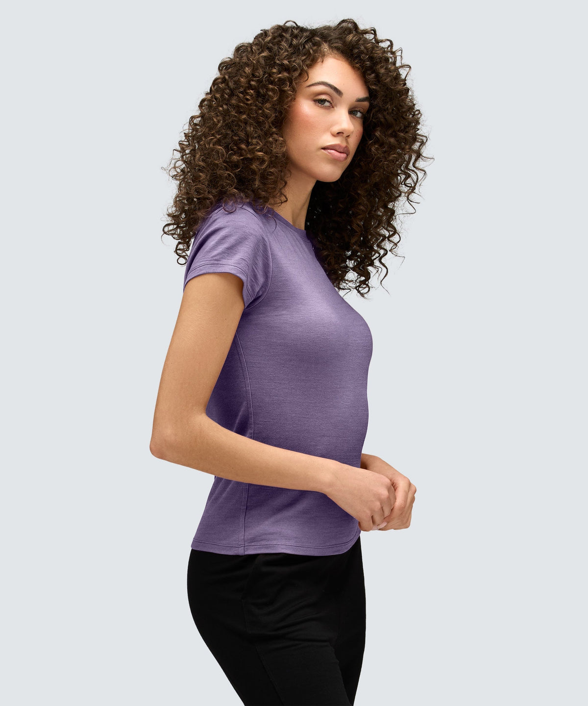 Women's Slim Merino Crew Neck T-Shirt