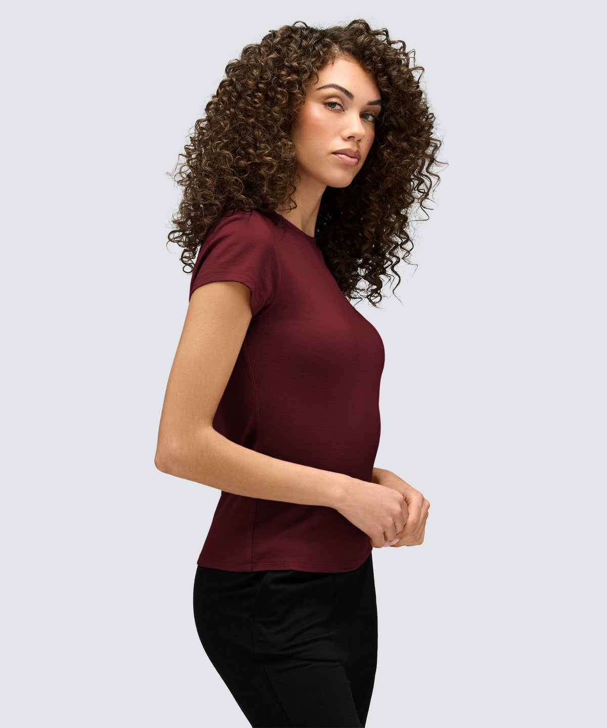 Women's Slim Merino Crew Neck T-Shirt