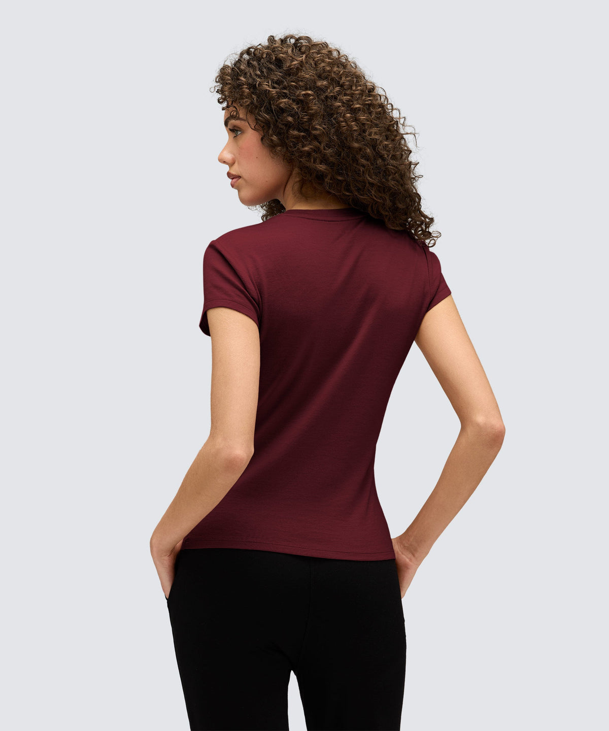 Women's Slim Merino Crew Neck T-Shirt