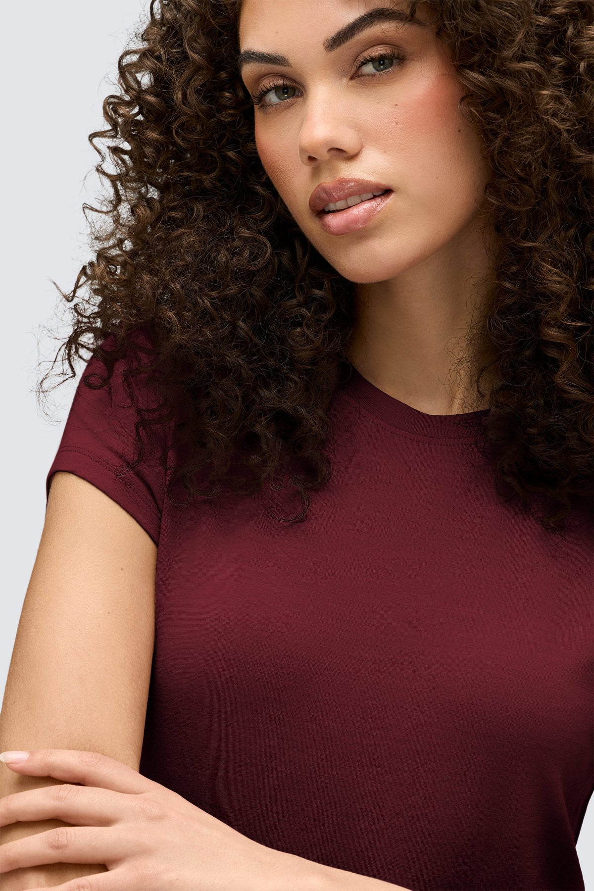 Women's Slim Merino Crew Neck T-Shirt